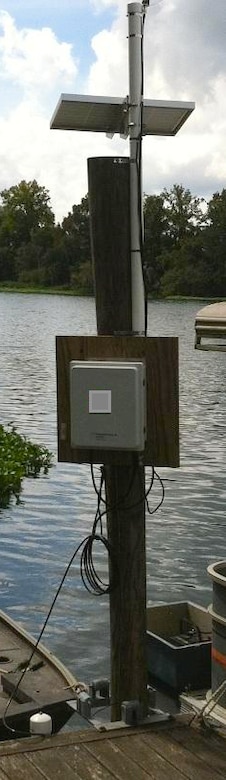 A real-time continuous data logging station on the Savannah River.