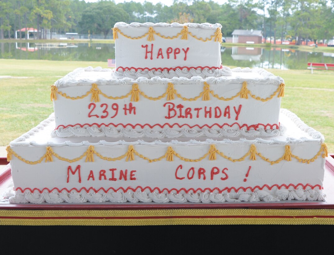 Marine Corps Logistics Base Albany celebrates the 239th birthday of the Marine Corps at Covella Pond Nov 5.