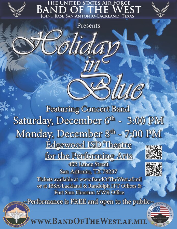 Holiday in Blue 2014 Flyer