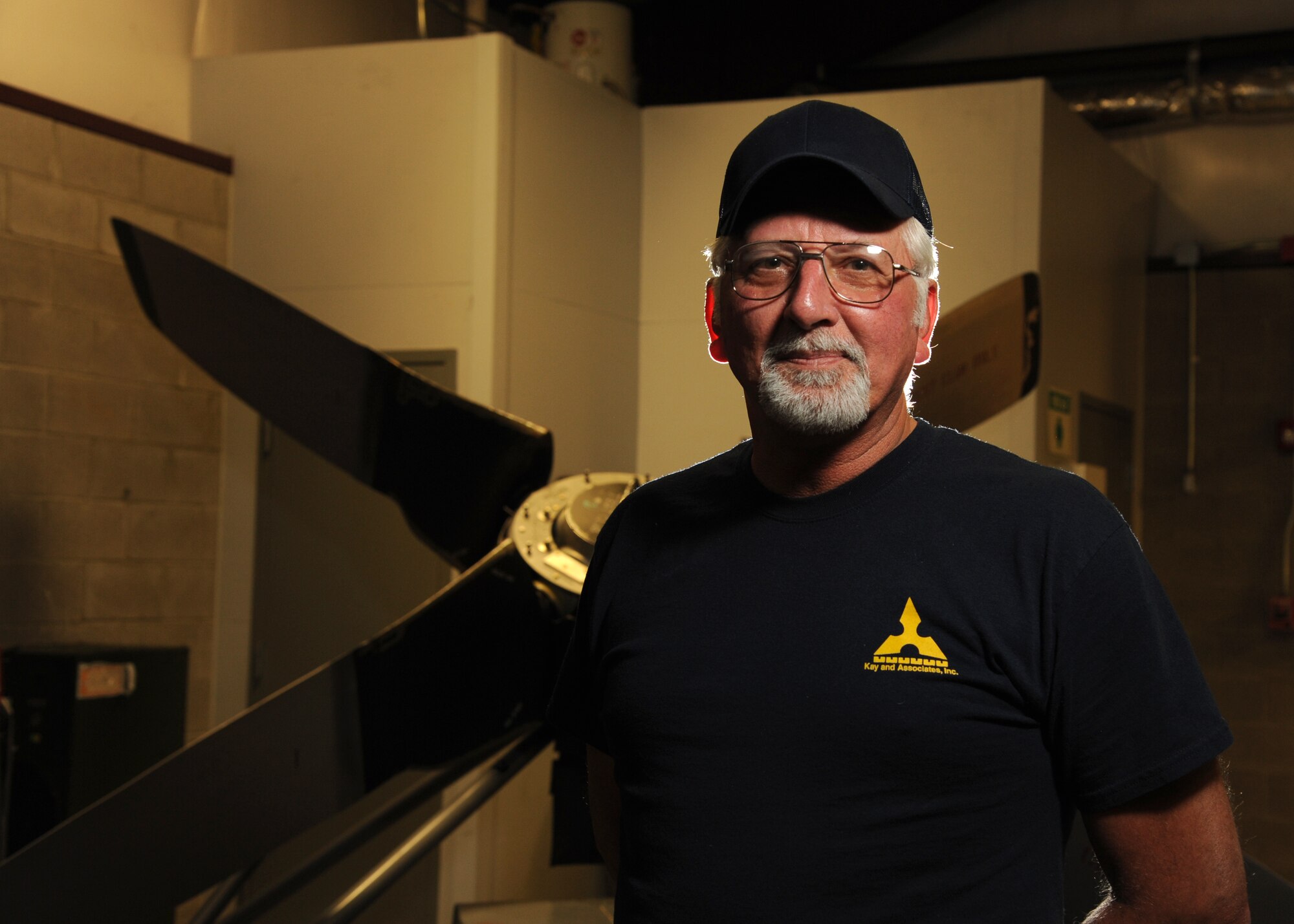 Danny Gregg, a 19th Maintenance Squadron contractor and test cell lead, has been stationed at Little Rock Air Force Base since 1988. After he retired in 1998, Gregg continued his work as a T-56 engine mechanic at Little Rock AFB. (U.S. Air Force photo by Airman 1st Class Mercedes Muro) 
