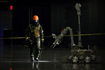 Marines and sailors with the Chemical Biological Incident Response Force conducted an annual training exercise alongside the New York City Fire Department at a training academy in Randall's Island, New York. CBIRF conducted rope rescue, vehicle extrication, structural collapse and confined space training during the week long exercise. The event culminated with a night operation at the Barclay's Center in Brooklyn, where Marines and sailors rescued role-playing casualties from a simulated bomb explosion. The mission of CBIRF is to forward-deploy and/or respond, when directed, to a credible threat of chemical, biological, radiological, nuclear or high-yield explosive incident in order to assist local, state or federal agencies and unified combat commanders in the conduct of consequence management operations. (Official Marine Corps Photo by Sgt Kuande Hall/RELEASED)


