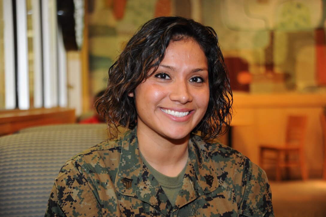 Sgt. Jennifer Suarez has much to smile about these days: she has beaten brain cancer and returned to active duty in the Marine Corps. She is now serving as the commanding officer’s driver at The Basic School aboard Marine Corps Base Quantico. 