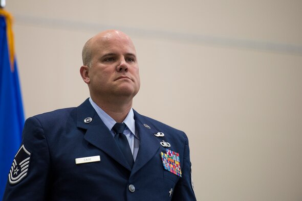 Master Sgt. Thomas Case, a tactical air control party Airman with the 18th Air Support Operations Group, received his second Silver Star medal, Nov. 13, 2014, at Pope Army Airfield, N.C. Case is the third Airman and first TACP since 9/11 to have two Silver Stars, making him one of the most highly-decorated U.S. service members. Case received the medal for gallantry in action during a 2009 deployment to Afghanistan. The Silver Star medal is the U.S. military’s third highest military decoration for valor. It is presented for gallantry in action against an enemy of the U.S. (U.S. Air Force photo/Airman 1st Class Ryan Callaghan)