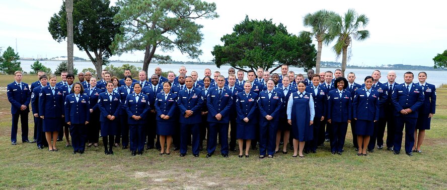 Hurlburt’s 2014 Community College of the Air Force graduates at the Soundside Club on Hurlburt Field, Fla., Nov. 13, 2014. Sixty-two enlisted Airmen earned an associate’s degree in their respective career field specialty. (U.S. Air Force photo/Airman 1st Class Andrea Posey)
