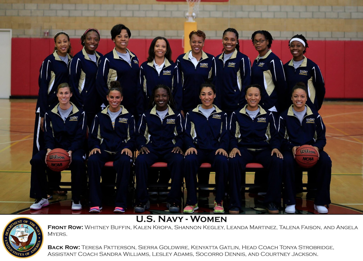 US All Navy Women's Basketball Team