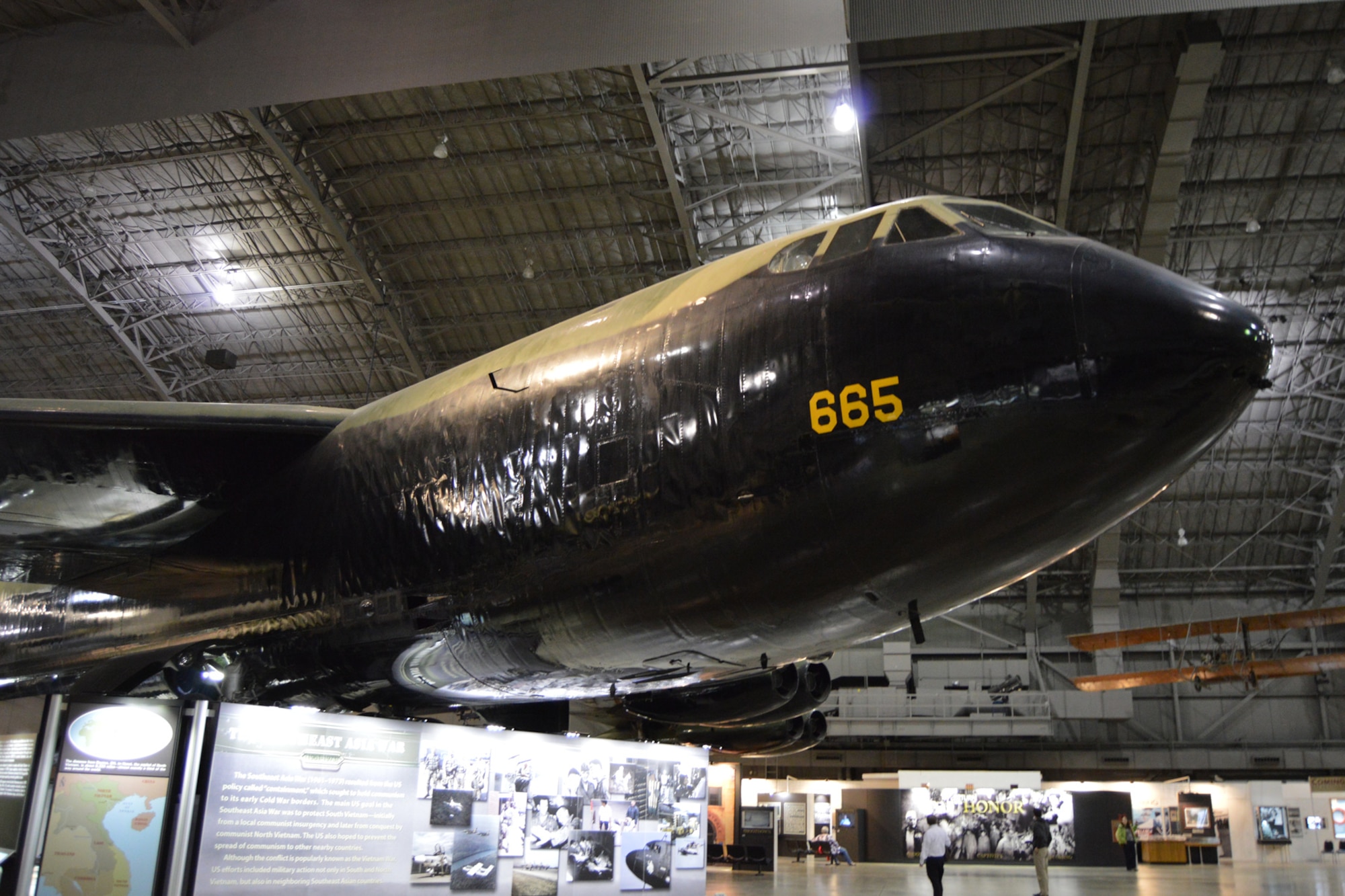 DAYTON, Ohio -- Boeing B-52D Stratofortress in the Southeast Asia War Gallery at the National Museum of the United States Air Force. (U.S. Air Force photo)
