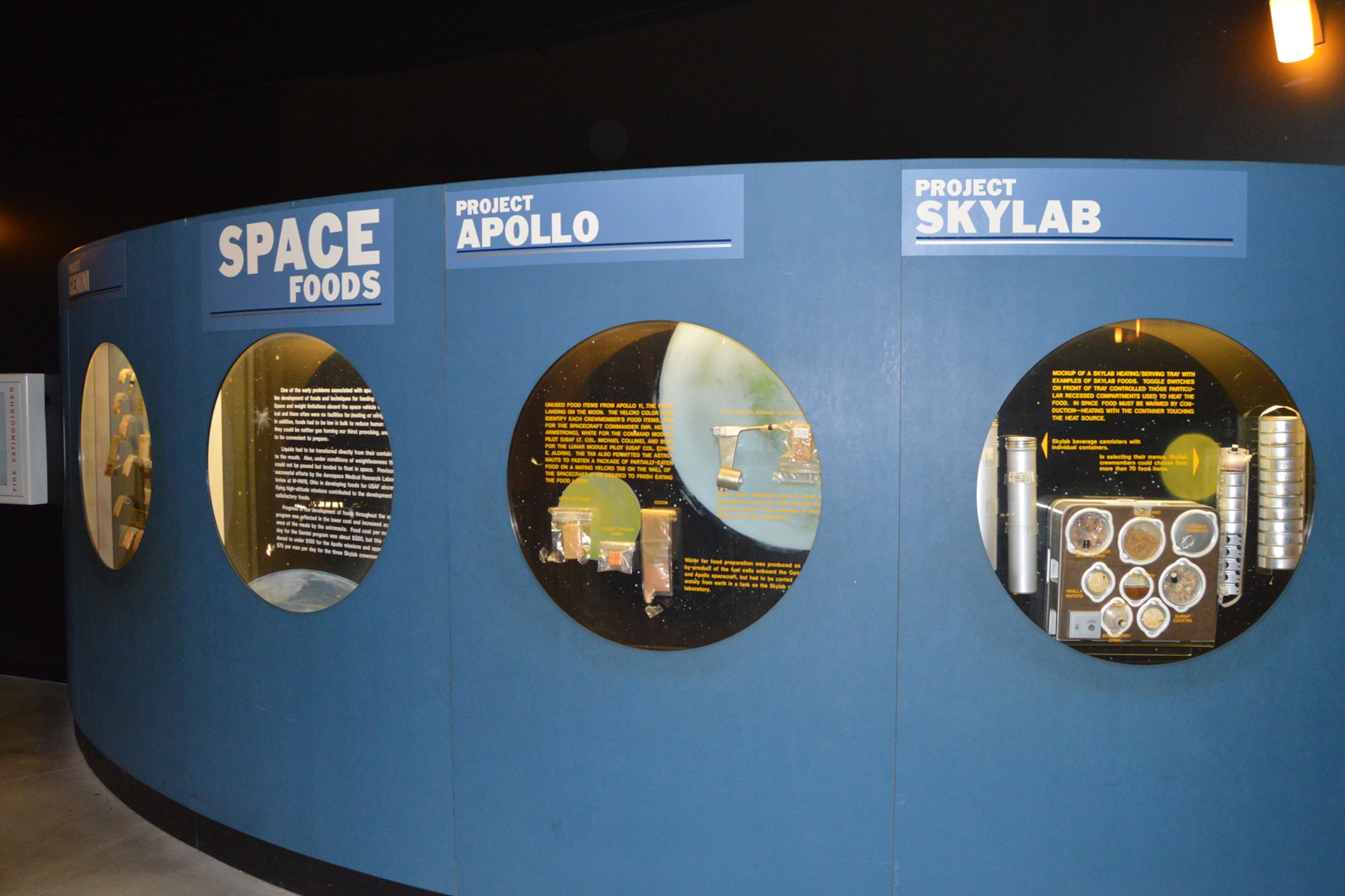 DAYTON, Ohio -- Space Foods exhibit in the Missile and Space Gallery at the National Museum of the United States Air Force. (U.S. Air Force photo)
