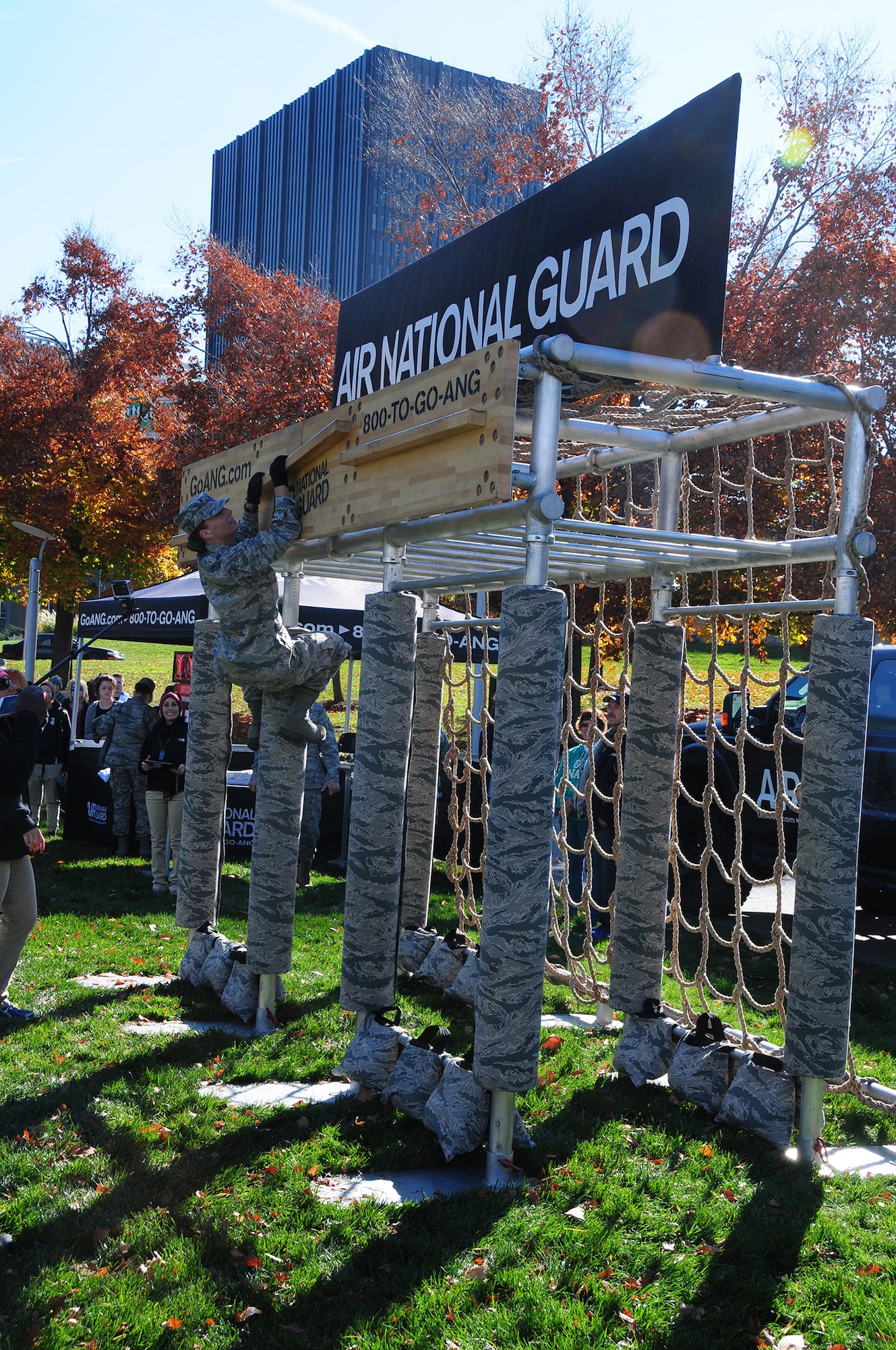 The Pennsylvania National Guard joined with the Pennsylvania Department of Conservation of Natural Resources' Point State Park and the Association of the United States Army to organize Steel City Salutes the Troops, Pittsburgh, November 8, 2014.  The event is a celebration of the region’s military history, community impact and continued relevance. (U.S. Air National Guard photo by Master Sgt. Shawn Monk/ Released)