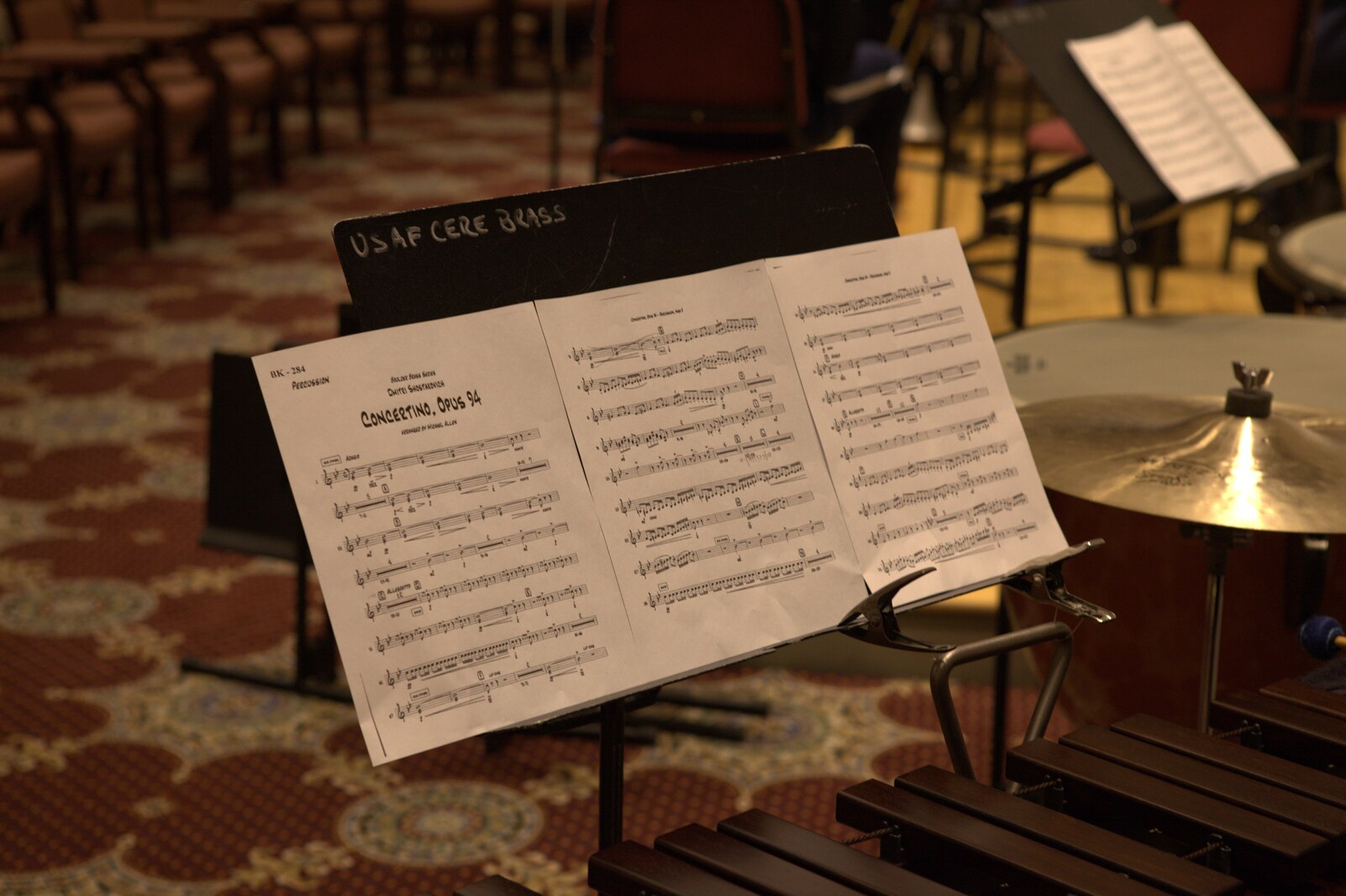 The Ceremonial Brass and friends join for a night of chamber music at The Lyceum in Old Town Alexandria on November 6, 2014. (U.S. Air Force photo by Tech. Sgt. Matthew Shipes) 