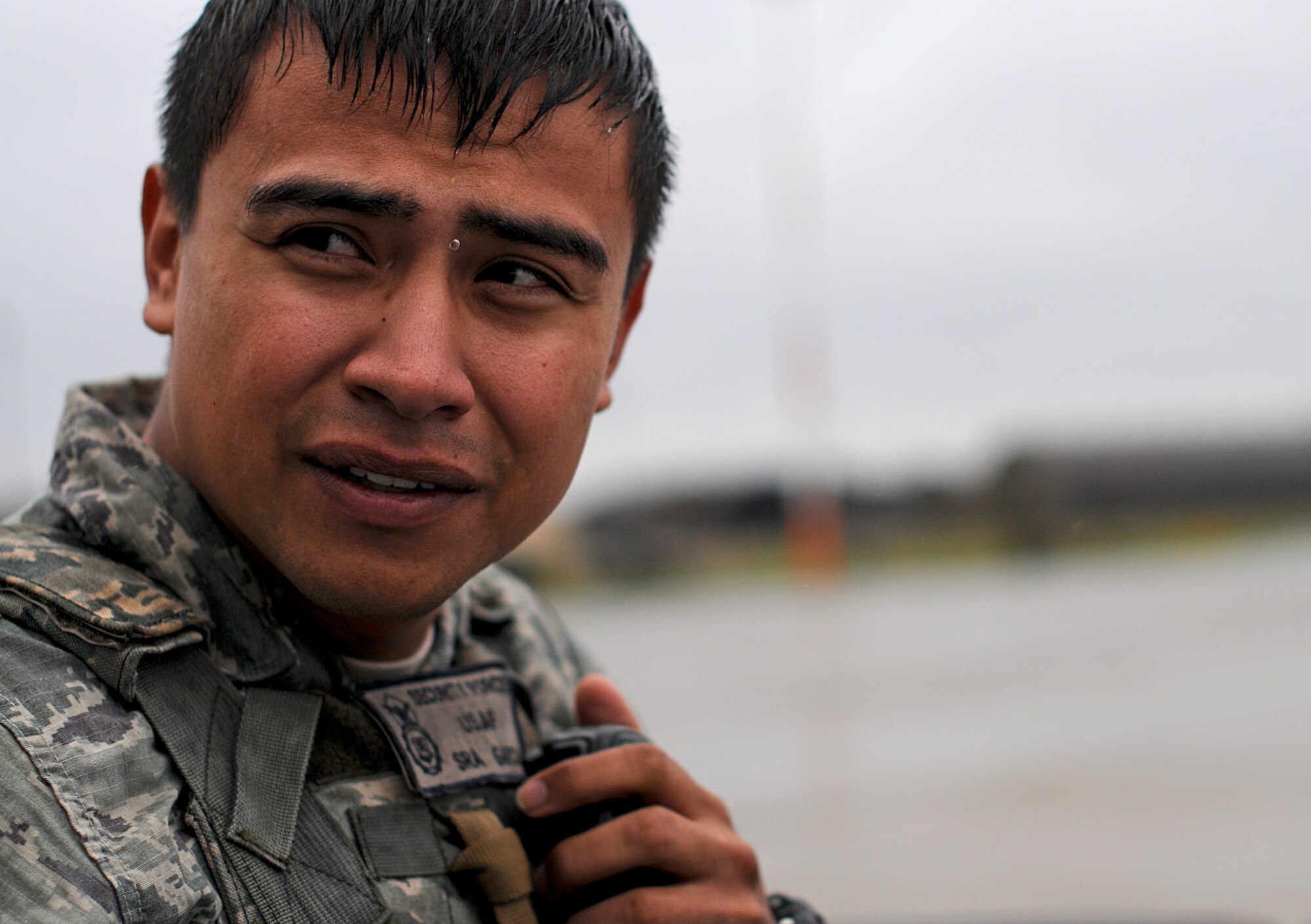 Senior Airman Manuel Garcia, 48th Security Forces Squadron response force leader, patrols the flightline at Royal Air Force Lakenheath, England, Nov. 12, 2014. Security forces follow procedural checklists as they patrol sensitive areas and ensure base assets are protected at all times. (U.S. Air Force photo by Senior Airman Erin O’Shea/Released) 