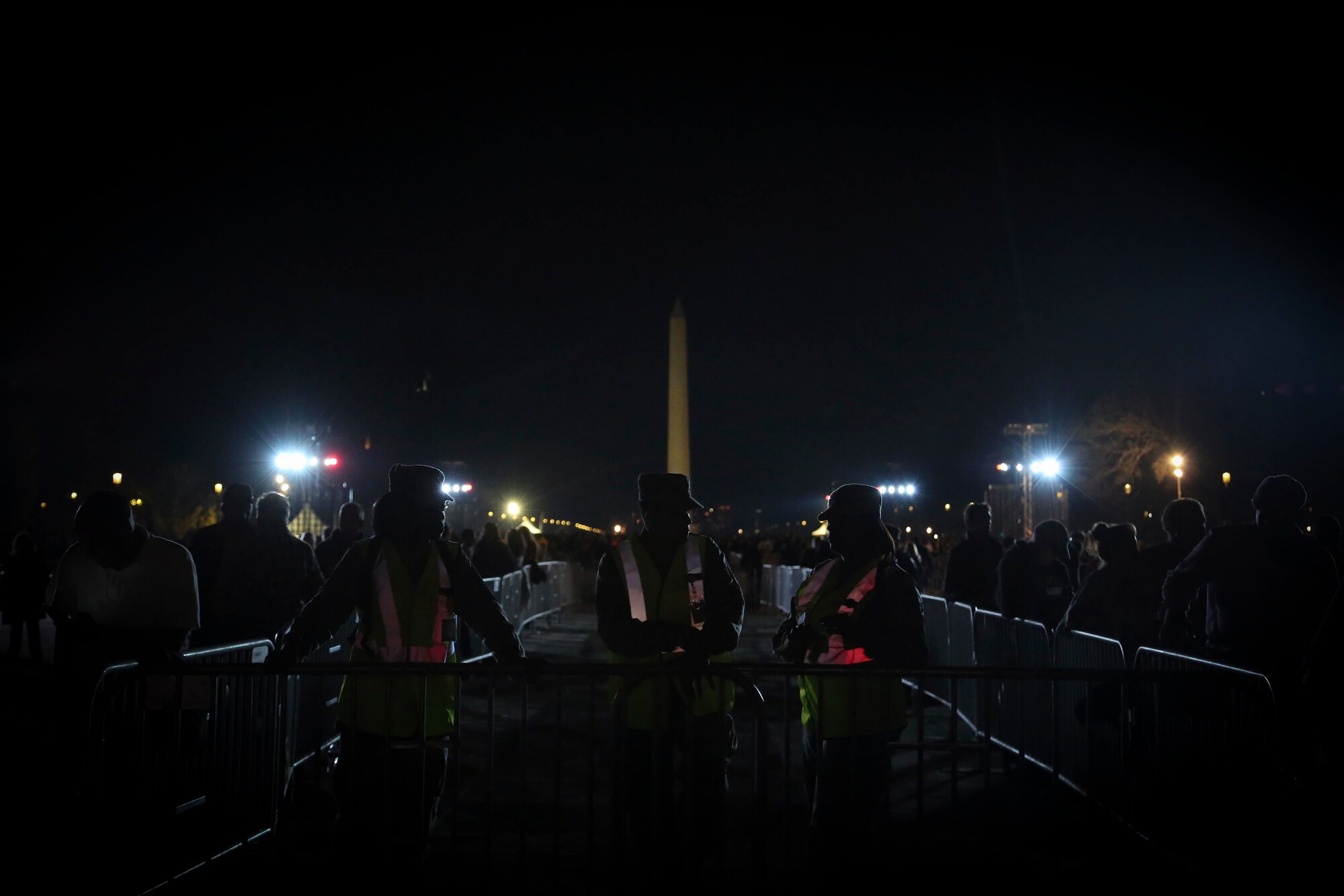 Airmen from the D.C. National Guard's 113th Wing provided crowd management, access point and perimeter protection functions during the "Concert for Valor" at the National Mall, Tuesday, Nov. 11, 2014. (U.S. Air National Guard photo by 1st Lt. Nathan Wallin)