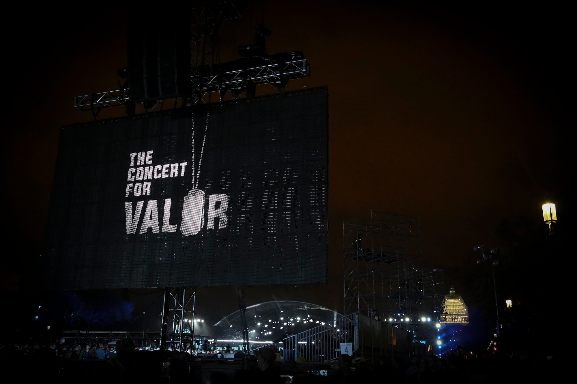 HBO's Concert for Valor," a celebration to honor America's veterans, featured musical performances by Carrie Underwood, Rihanna, Bruce Springsteen, Eminem, Metallica among others. (U.S. Air National Guard photo by 1st Lt. Nathan Wallin)
