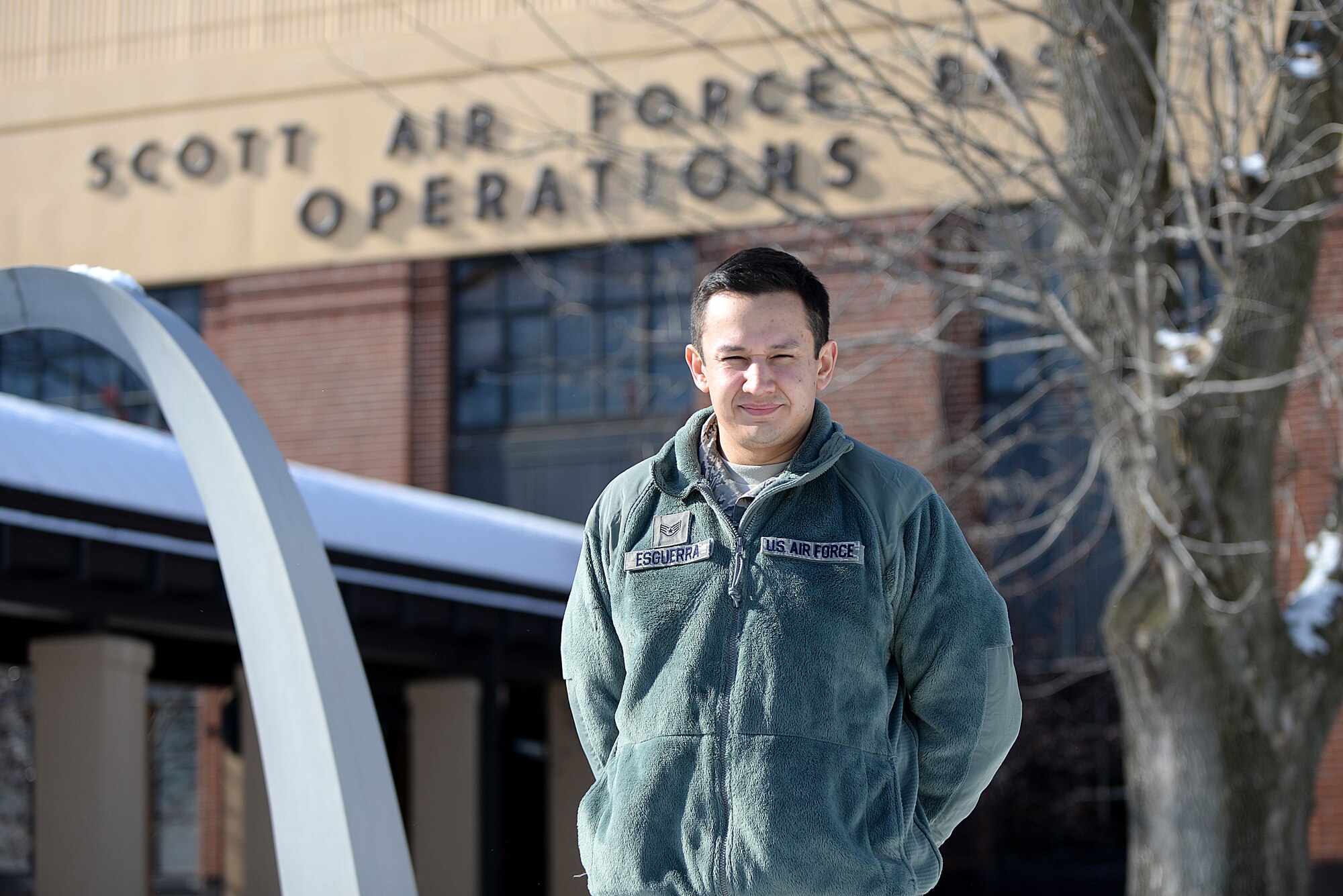 Staff Sgt. Carlos Esguerra, 375th Operations Group Finance Resource Advisor, is trained in budget analysis from the 375th Comptroller Squadron who provides financial decision support to the OG commander and squadron commanders. This is a special duty that requires the Resource Advisor to give advice on budget planning, execution and accounting, while also offering additional support in areas such as Defense Travel Systems and MilPay. (U.S. Air Force photo/Senior Airman Joshua Eikren)