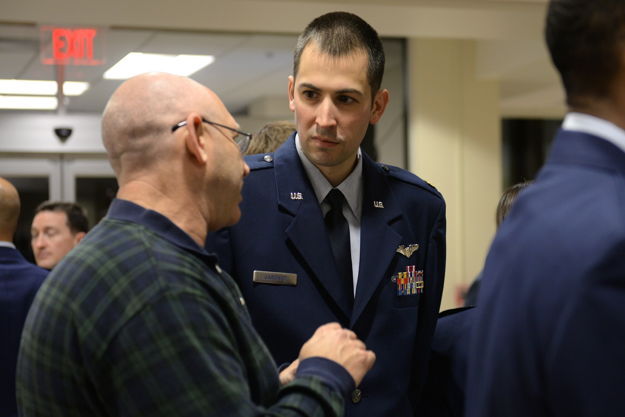 Local provider representatives gather to tour the capabilities of the Scott Air Force Base Clinic during the 3rd Annual Network Provider’s Social, Scott AFB, Ill., Nov. 6, 2014. The social’s intention is to provide a venue for off-base providers and the 375th Medical Group to foster a working relationship, making off-base care for beneficiaries a smoother process. (U.S. Air Force photo by Airman 1st Class Erica Crossen)