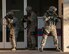 Airmen assigned to the 162nd Wing Security Forces squadron clear the perimeter of the wing’s post office Nov. 17. Security forces, alongside other agencies, participated in the exercise to prepare and measure their capabilities in the event of an active shooter.    