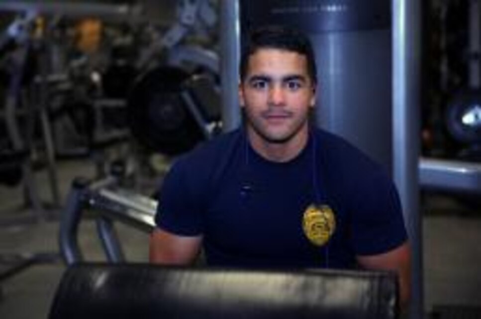When Fernandez lived in Pennsylvania his neighbor would teach him a few things about playing the guitar or skiing. In return, Fernandez taught him different things on eating right and bodybuilding. (Official Marine Corps photo by Lance Cpl. Thomas Mudd/Released)