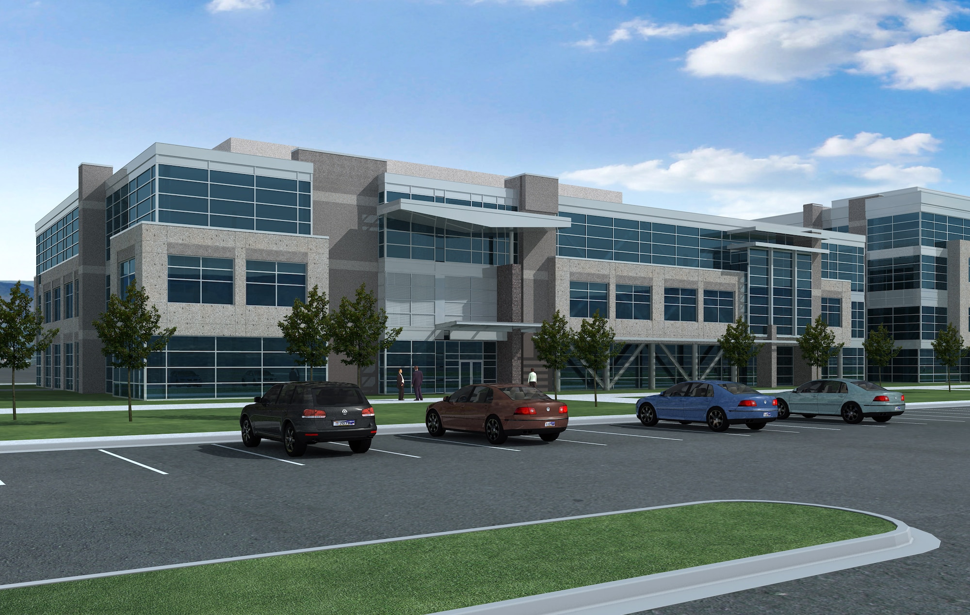 Artists rendering of Bldg. 1580, part of the Falcon Hill Enhanced Use Lease Program at Hill Air Force Base. (Graphic courtesy of Sunset Ridge Development Partners)