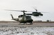A UH-1 helicopter carrying Adm. Cecil D. Haney, U.S. Strategic Command (USSTRATCOM) commander, takes off from Minot Air Force Base, N.D., Nov. 17, 2014. As part of his ongoing series of visits with nuclear deterrent forces personnel, Haney traveled to the missile field to tour a site and view a demonstration. The 5th Bomb Wing and 91st Missile Wing at Minot support USSTRATCOM’s nuclear deterrence mission set by operating and maintaining both B-52 Stratofortress bombers and Minuteman III intercontinental ballistic missiles. (U.S. Air Force photo by Senior Airman Stephanie Morris)