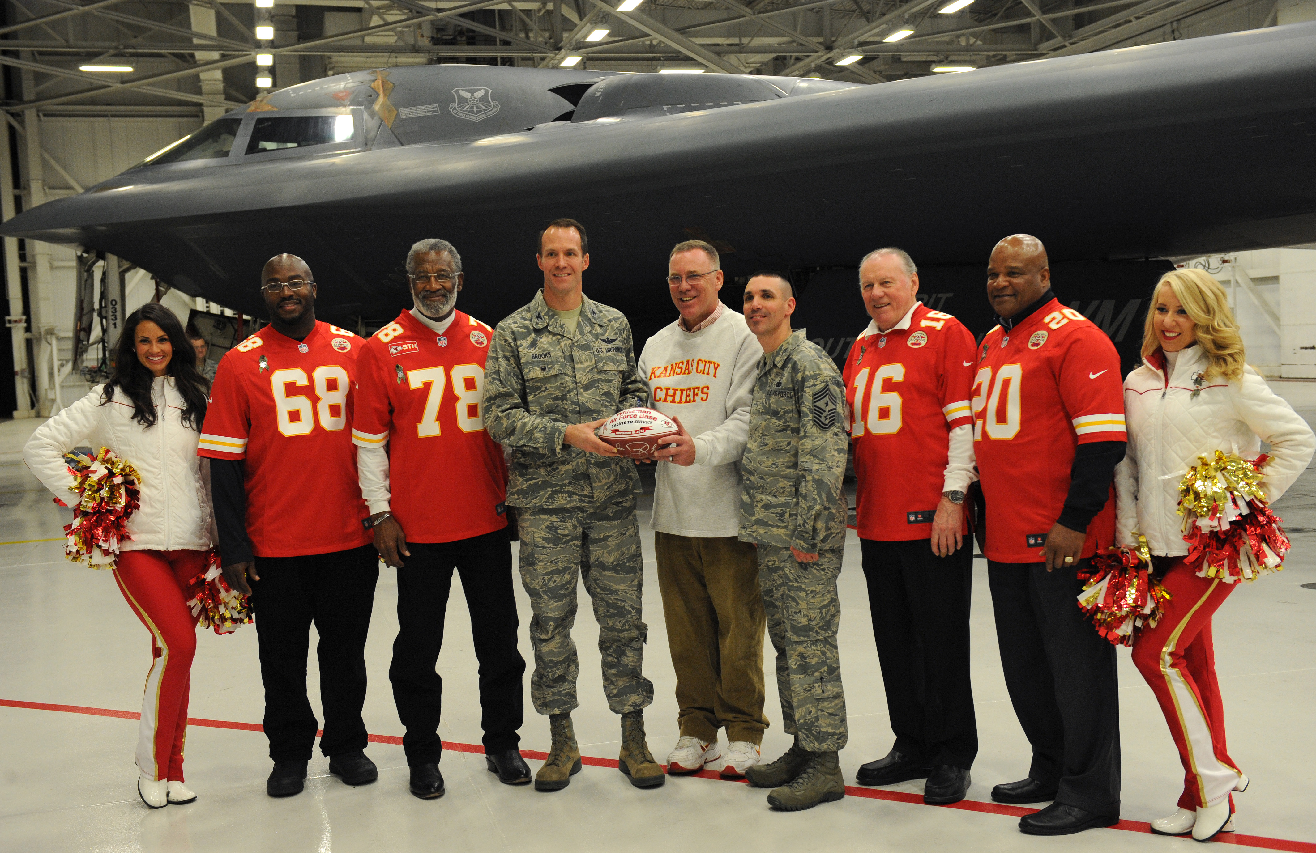 Kansas City Chiefs visit Team Whiteman