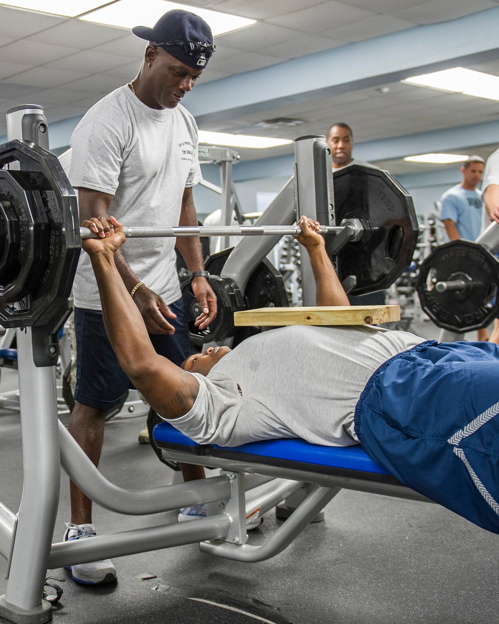 Members of Team Patrick-Cape participate in the 2014 Sports Week, during the week of Nov. 17-21, at Patrick Air Force Base, Fla. Sports Week is designed to bring together the 45th Space Wing and its mission partners for a friendly sports competition. Events began with an opening ceremony for a total of 18 sports and fitness competitions throughout the week. A closing ceremony and 5K Warrior Run, Nov. 21, 2014, will round out Sports Week.  (U.S. Air Force photo/Matthew Jugens)