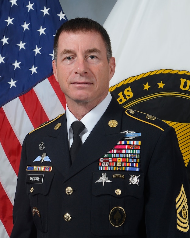 Command Sergeant Major William F. Thetford > U.S. Department of Defense >  Biography