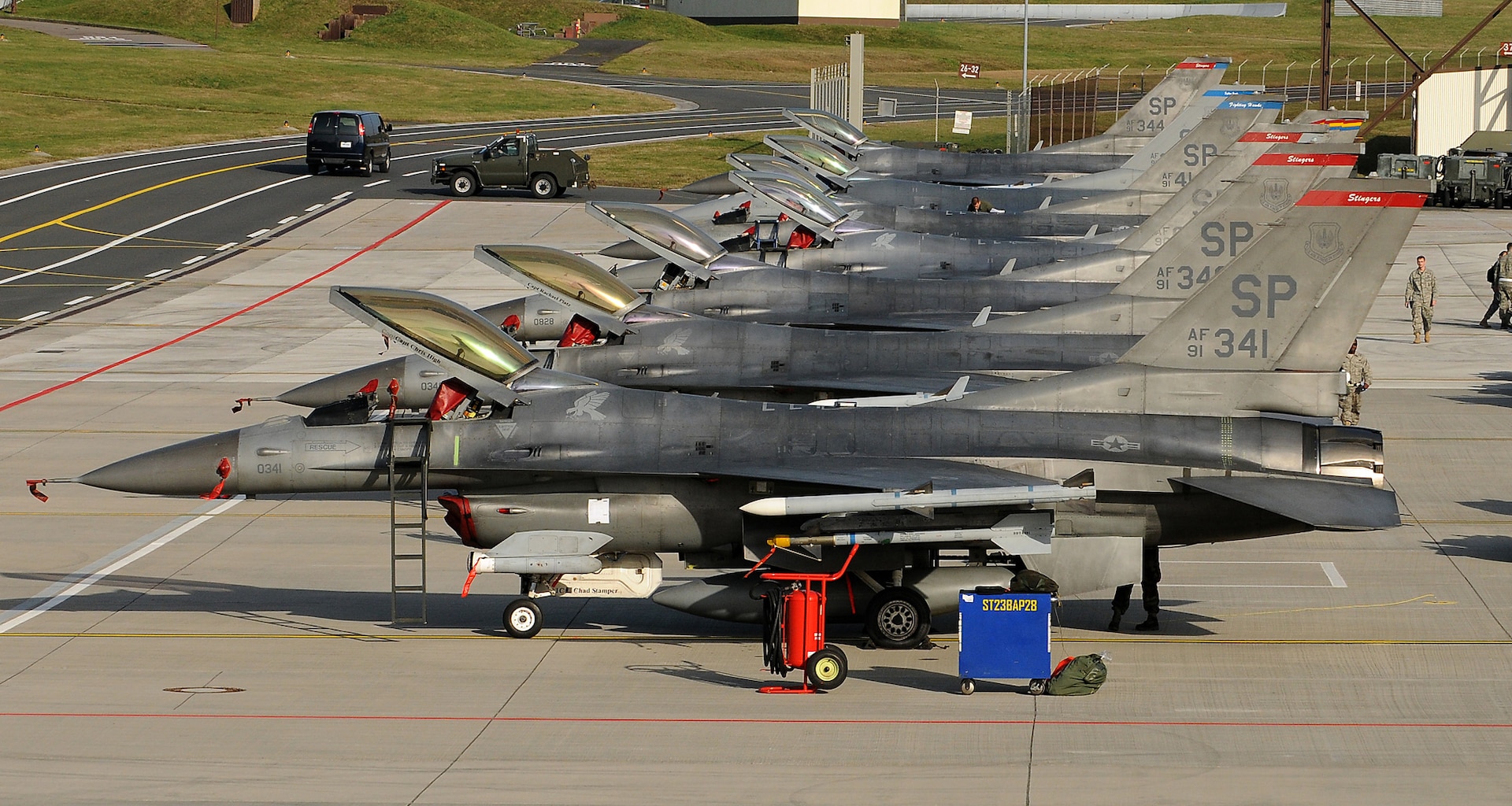 Maj. Michael "BOK" Schaner, an F-22 Raptor pilot with the 192nd Fighter Wing of the Virginia Air National Guard, steps away from aircraft 072 from the 27th Fighter Squadron at Langley AFB, Virginia. Schaner was selected as the F-22 Outstanding Graduate for the elite United States Air Force Weapons School at Nellis AFB, Nev.