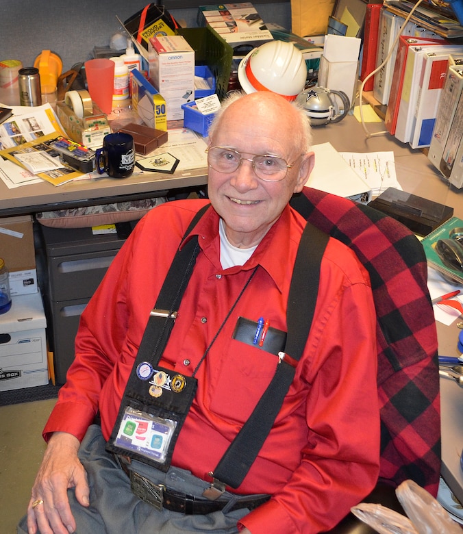 Bob Fletcher at his workspace in Sacramento, California, Nov. 17, 2014, surrounded by work and collected mementos.