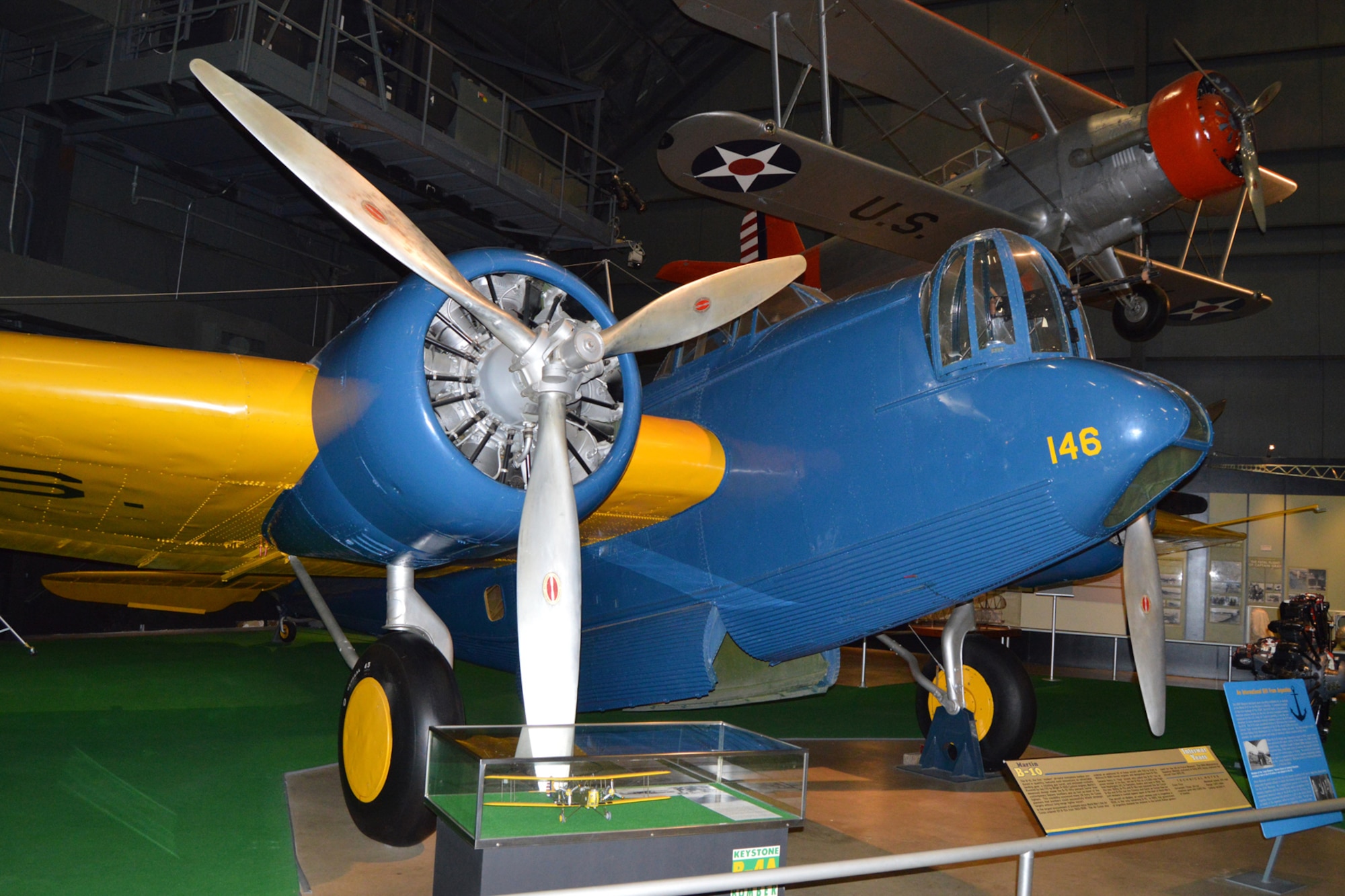 DAYTON, Ohio -- Martin B-10 in the Early Years Gallery at the National Museum of the United States Air Force. (U.S. Air Force photo)
