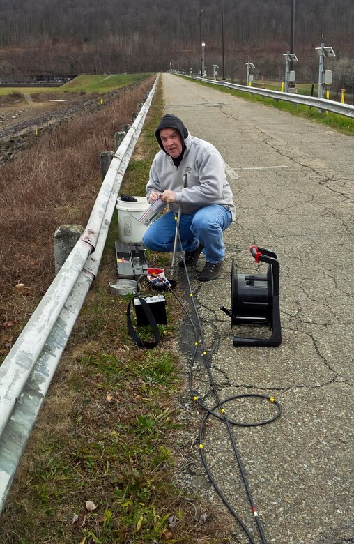 Tom Brown and Joe Premozic from the Geotechnical Engineering Section traveled to the U.S. Army Corps of Engineers’ East Branch Dam to oversee upgrades to the automated data acquisition system, Nov. 12. 