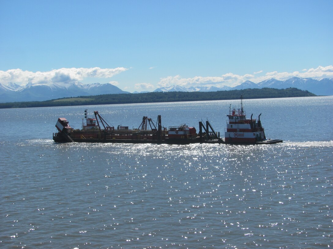 The Westport conducts maintenance dredging of Cook Inlet Navigation Channel in June, 2014.