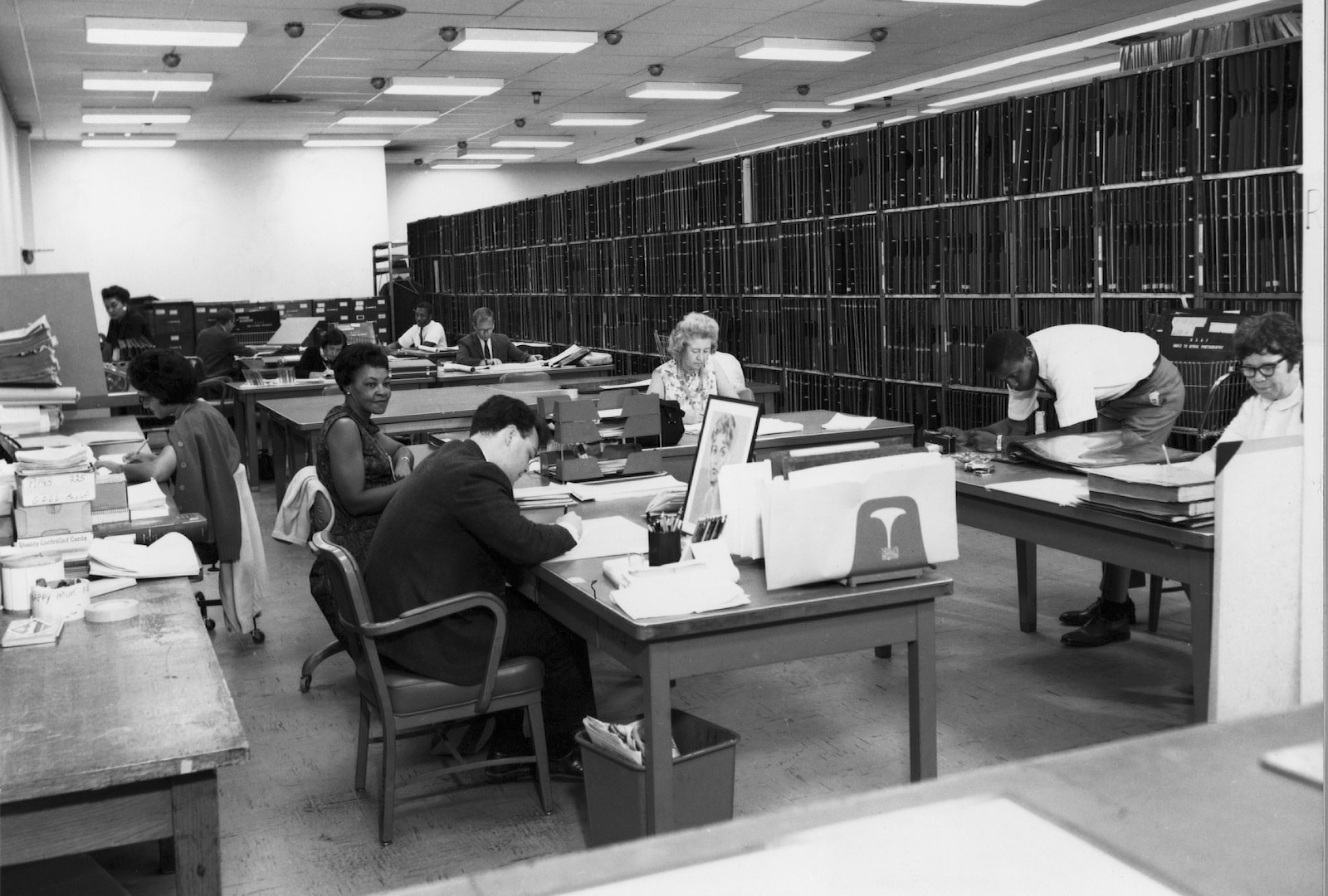 Shown here are employees from DIA’s Aerial Photo Information Reference Facility. 