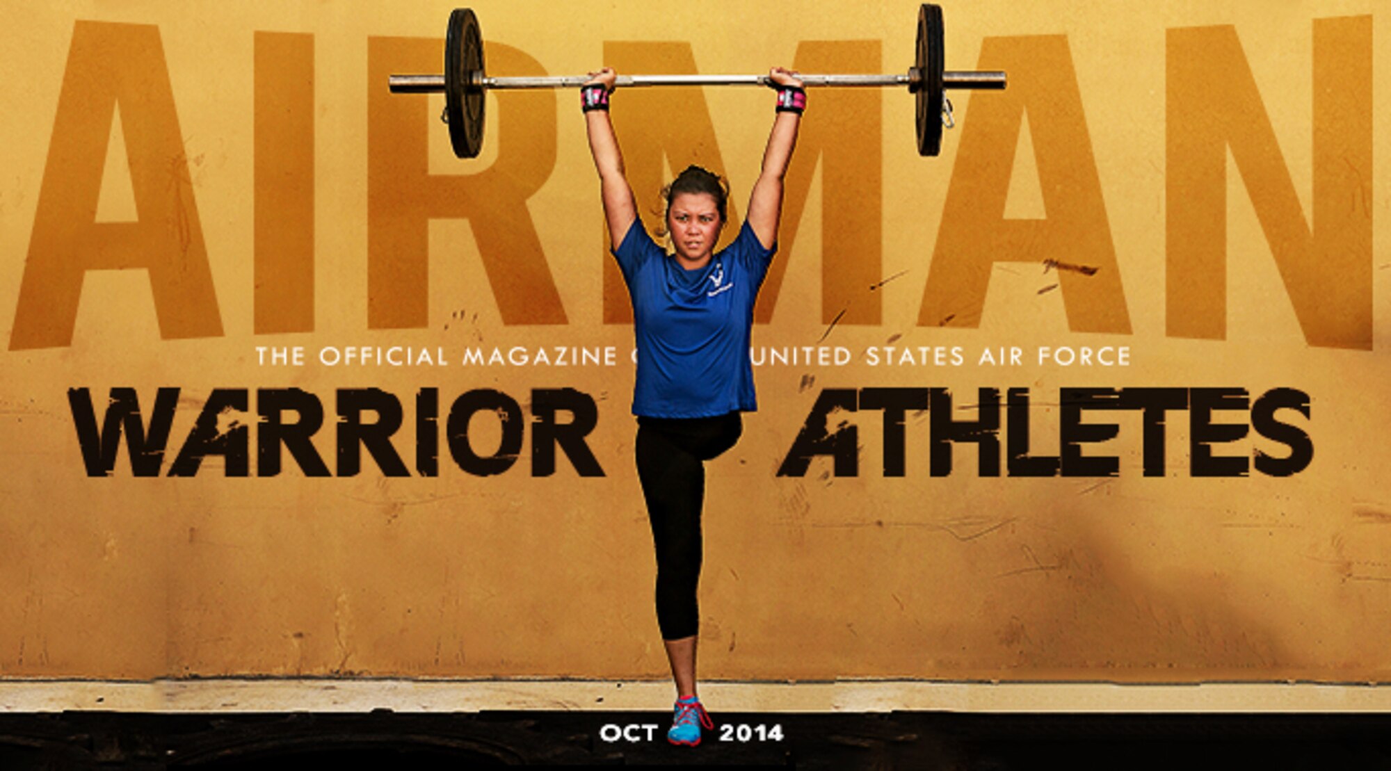 The cover story for the October 2014 edition of Airman magazine is titled “Going Beyond,” and tells the story of several Air Force wounded warriors learning how to go beyond what others would call limits as they prepared for the Warrior Games. (U.S. Air Force graphic/Maureen Stewart)