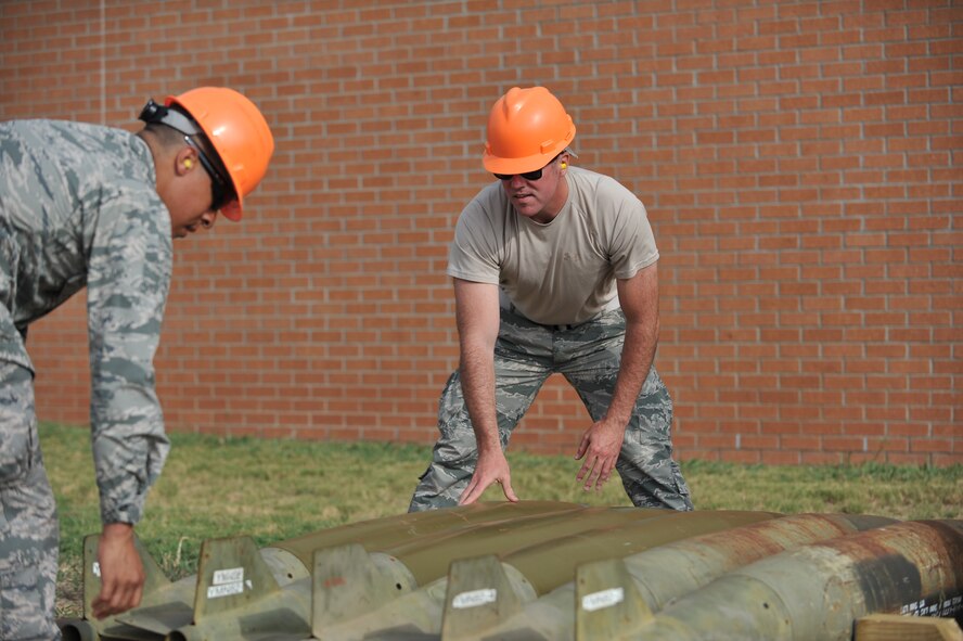 Airman 1st Class Lee Milligan, 363rd Training Squadron munitions systems apprentice course graduate, was one of the two Airmen in his class to maintain a perfect score throughout the entire course, earning him the coveted ACE award. (U.S. Air Force photo/Airman 1st Class Robert L. McIlrath)