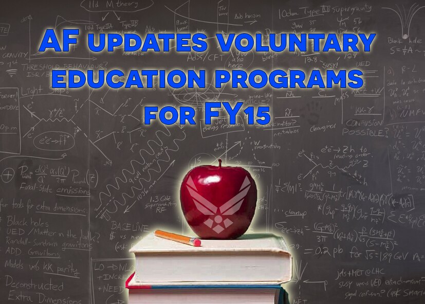 Airmen who want to take advantage of military assistance programs for voluntary education in the coming academic year will experience several changes beginning Oct. 1. (U.S. Air Force Graphic by Michael Dukes)

