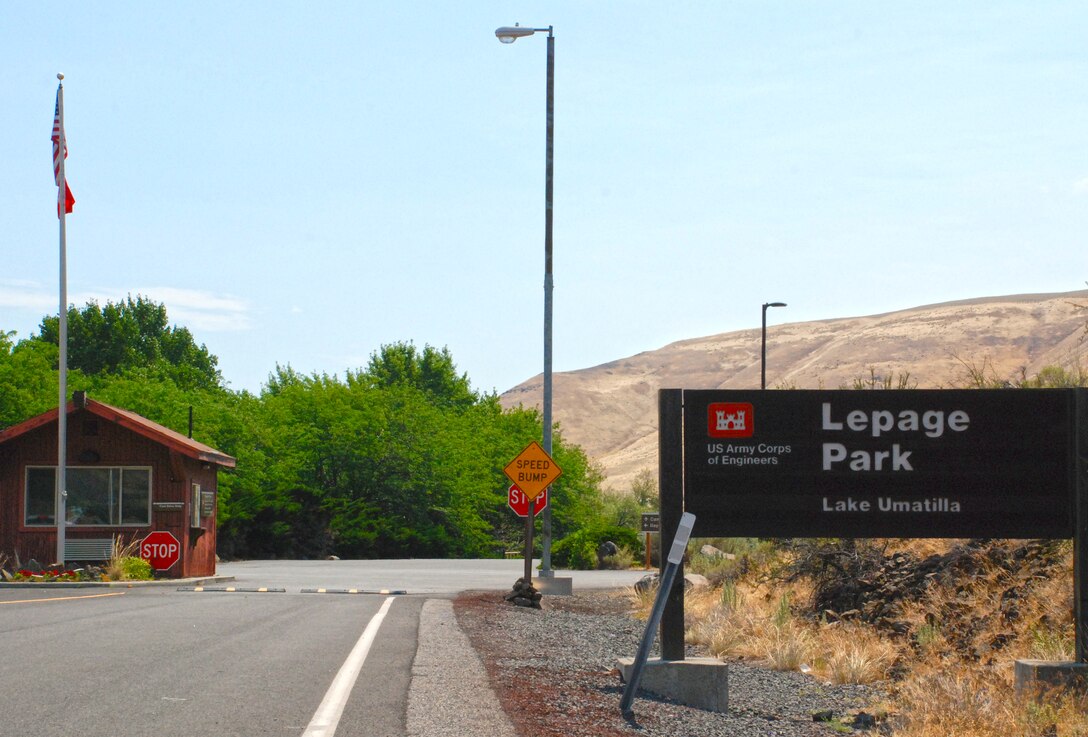 Entry to Lepage Park.