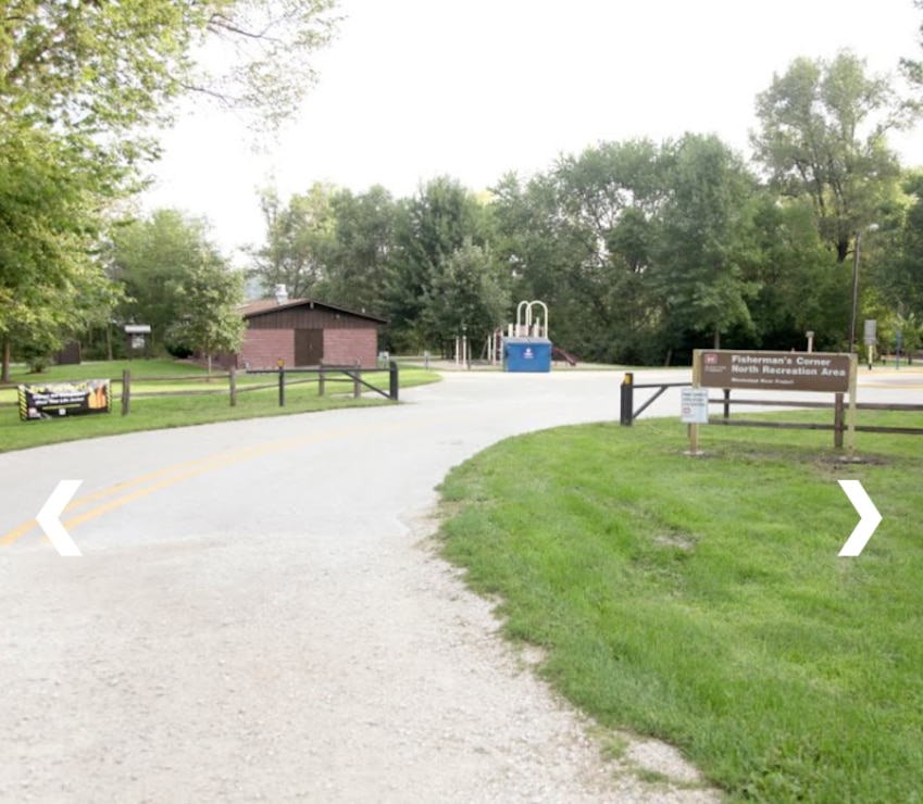 Looking into Fisherman's Corner Recreation Area using the Google maps tour application.