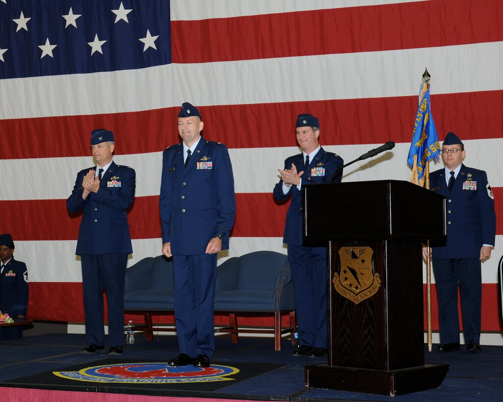 The new 43rd FTS Commander, Lt. Col Larry "Curious" George