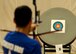 Air Force athlete Daniel Crane lines up his target during the archery portion of the 2014 Warrior Games Oct. 1, 2014, at the U.S. Olympic Training Center in Colorado Springs, Colo. . The Warrior Games consist of athletes from the Defense Department, who compete in Paralympic-style events for their respective military branch. The goal of the games is to help highlight the limitless potential of warriors through competitive sports. (U.S. Air Force photo/Senior Airman Justyn M. Freeman)