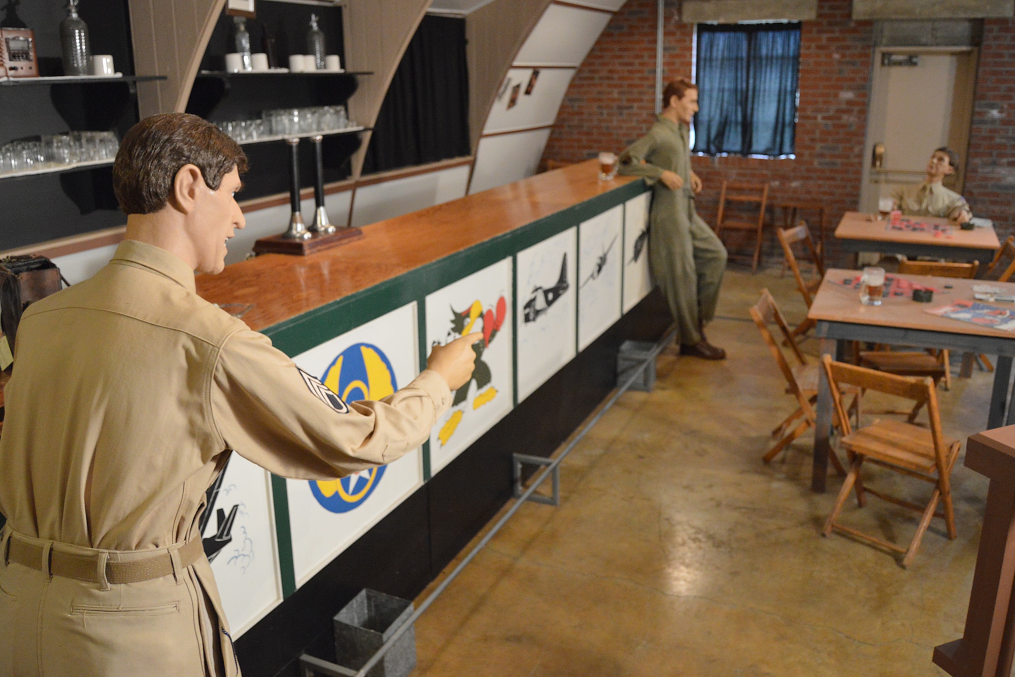 DAYTON, Ohio -- This recreation diorama is part of the Nissen Hut exhibit, located on the grounds of the National Museum of the United States Air Force. (U.S. Air Force photo)
