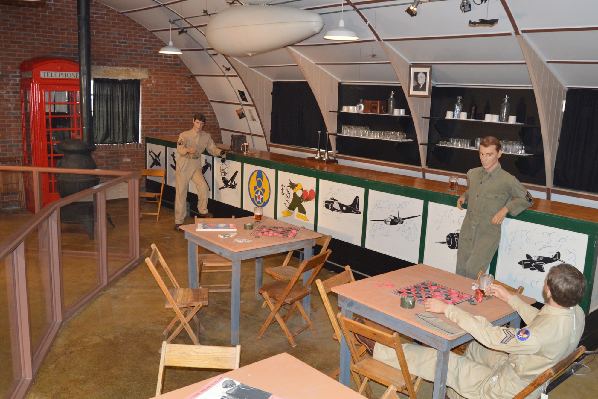 DAYTON, Ohio -- This recreation diorama is part of the Nissen Hut exhibit, located on the grounds of the National Museum of the United States Air Force. (U.S. Air Force photo)
