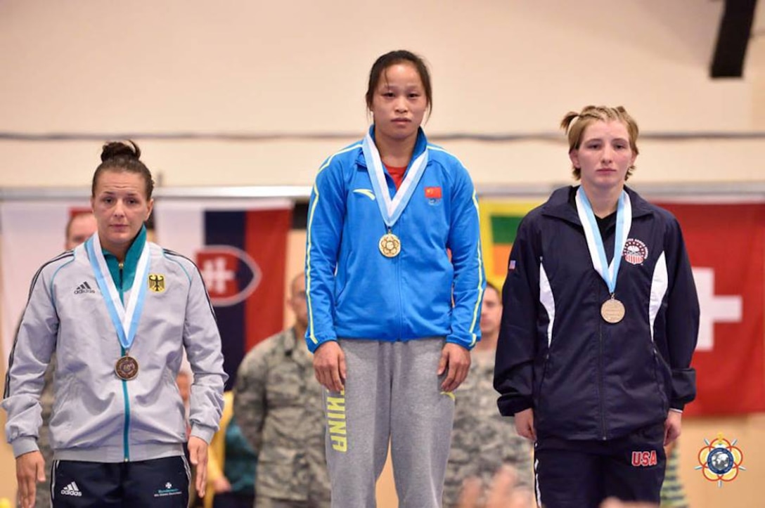 The 2014 CISM World Military Wrestling Championship at Joint Base McGuire-Dix-Lakehurst, New Jersey on 3 October 2014.