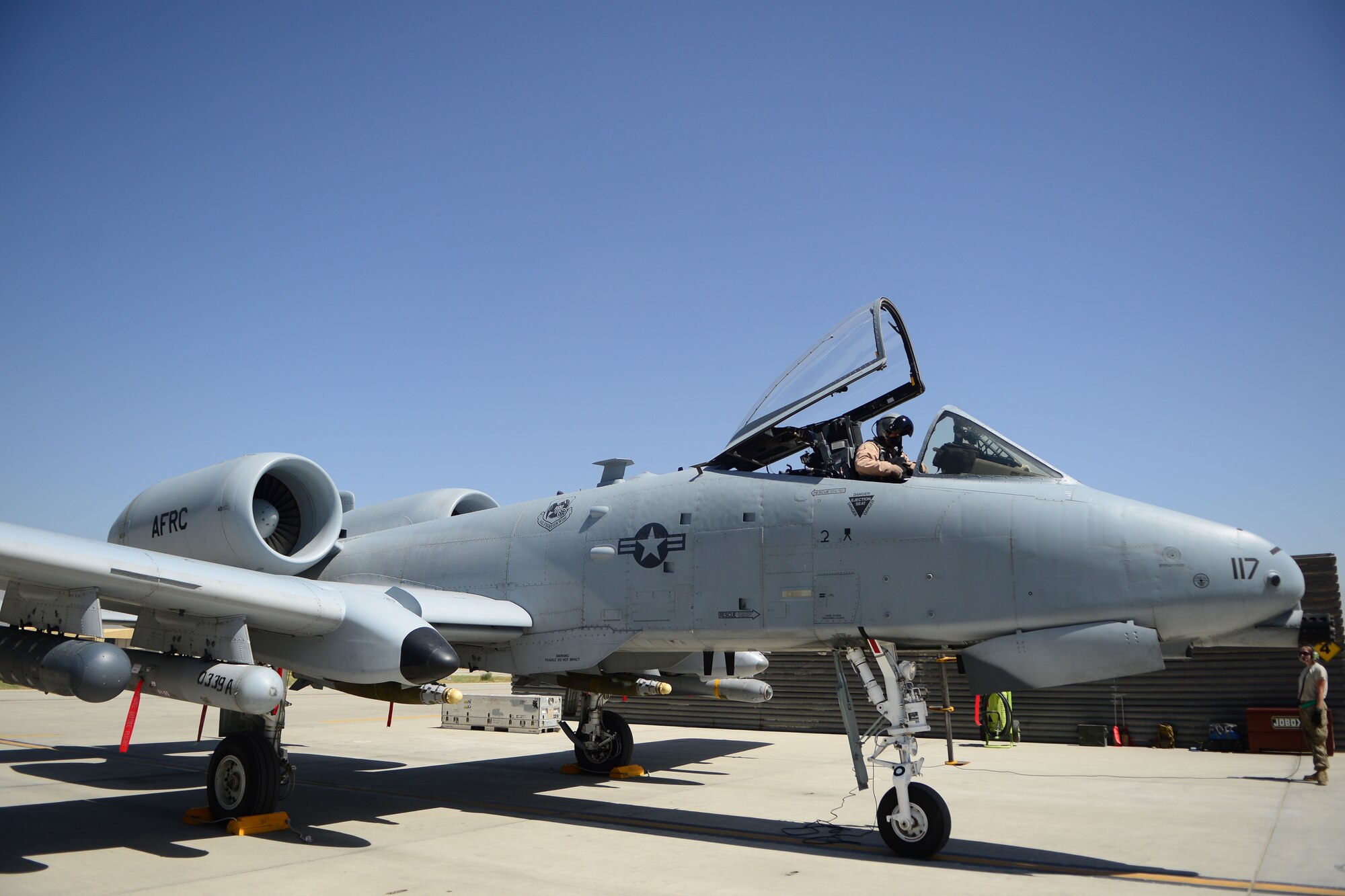 U.S. Air Force Maj. Vincent Sherer, 455th Air Expeditionary Wing pilot prepares for takeoff at Bagram Airfield, Afghanistan Aug. 5, 2014.  As an A-10 Thunderbolt II pilot, provides close air support to ground forces operating in Afghanistan.  Sherer is deployed from Davis-Monthan Air Force Base, Ariz. and a native of Portland, Ore. (U.S. Air Force photo by Staff Sgt. Evelyn Chavez/Released)