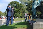 New York Air National Guard Brig. Gen. Anthony German and New York Army National Guard Command Sgt. Maj. Frank Wicks honored President Chester Arthur in October 2012 in a ceremony similiar to this year's event.