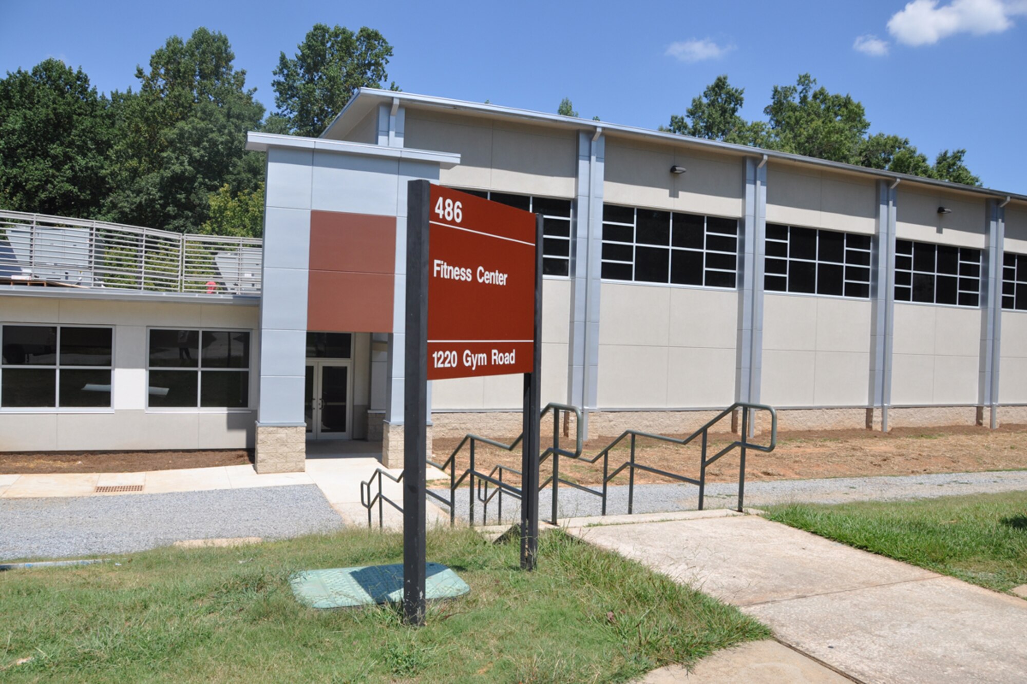 The newly renovated Dobbins Fitness center is scheduled to re-open early November 2014. The center will include an expanded work-out area and state of the art fitness equipment. (U.S. Air Force photo/James Branch)
