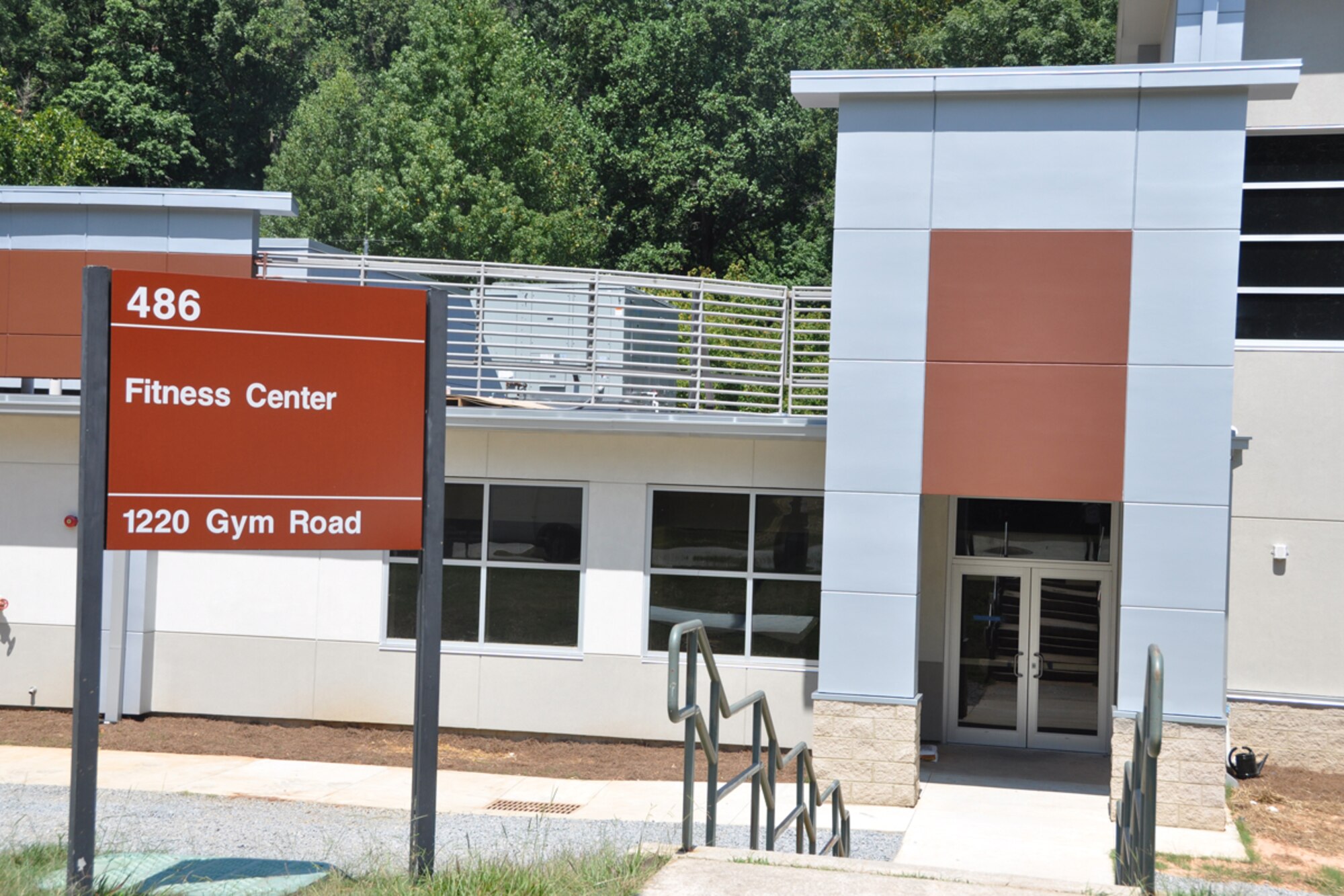 The newly renovated Dobbins Fitness center is scheduled to re-open early November 2014. The center will include an expanded work-out area and state of the art fitness equipment. (U.S. Air Force photo/James Branch)