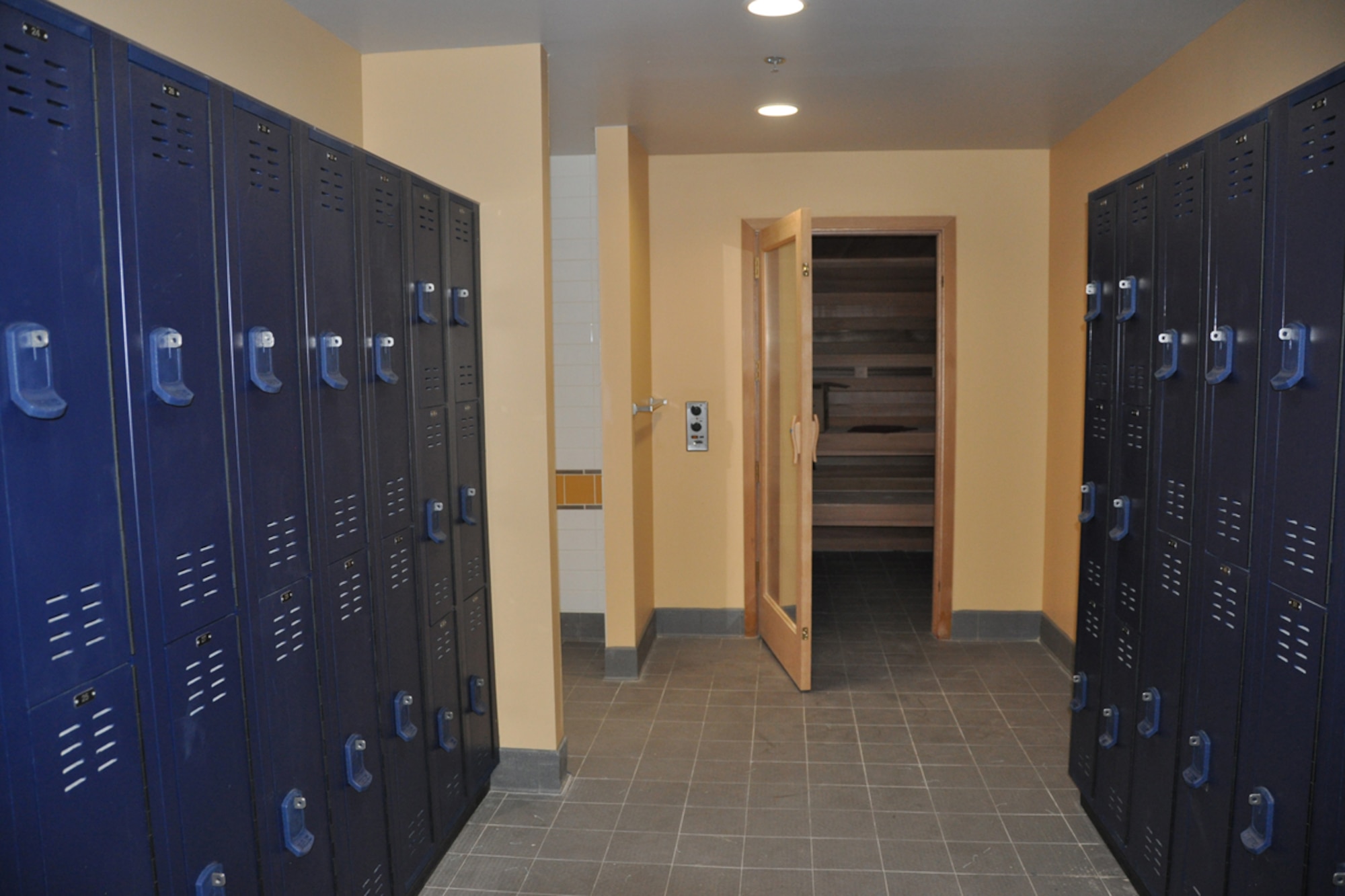 The newly renovated Dobbins Fitness center is scheduled to re-open early November 2014. The center will include an expanded work-out area and state of the art fitness equipment. (U.S. Air Force photo/James Branch)