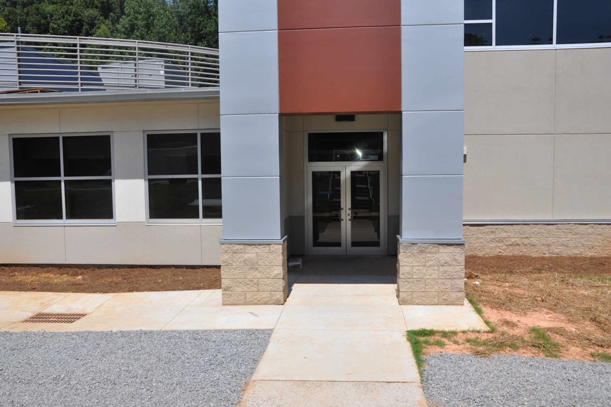 The newly renovated Dobbins Fitness center is scheduled to re-open early November 2014. The center will include an expanded work-out area and state of the art fitness equipment. (U.S. Air Force photo/James Branch)
