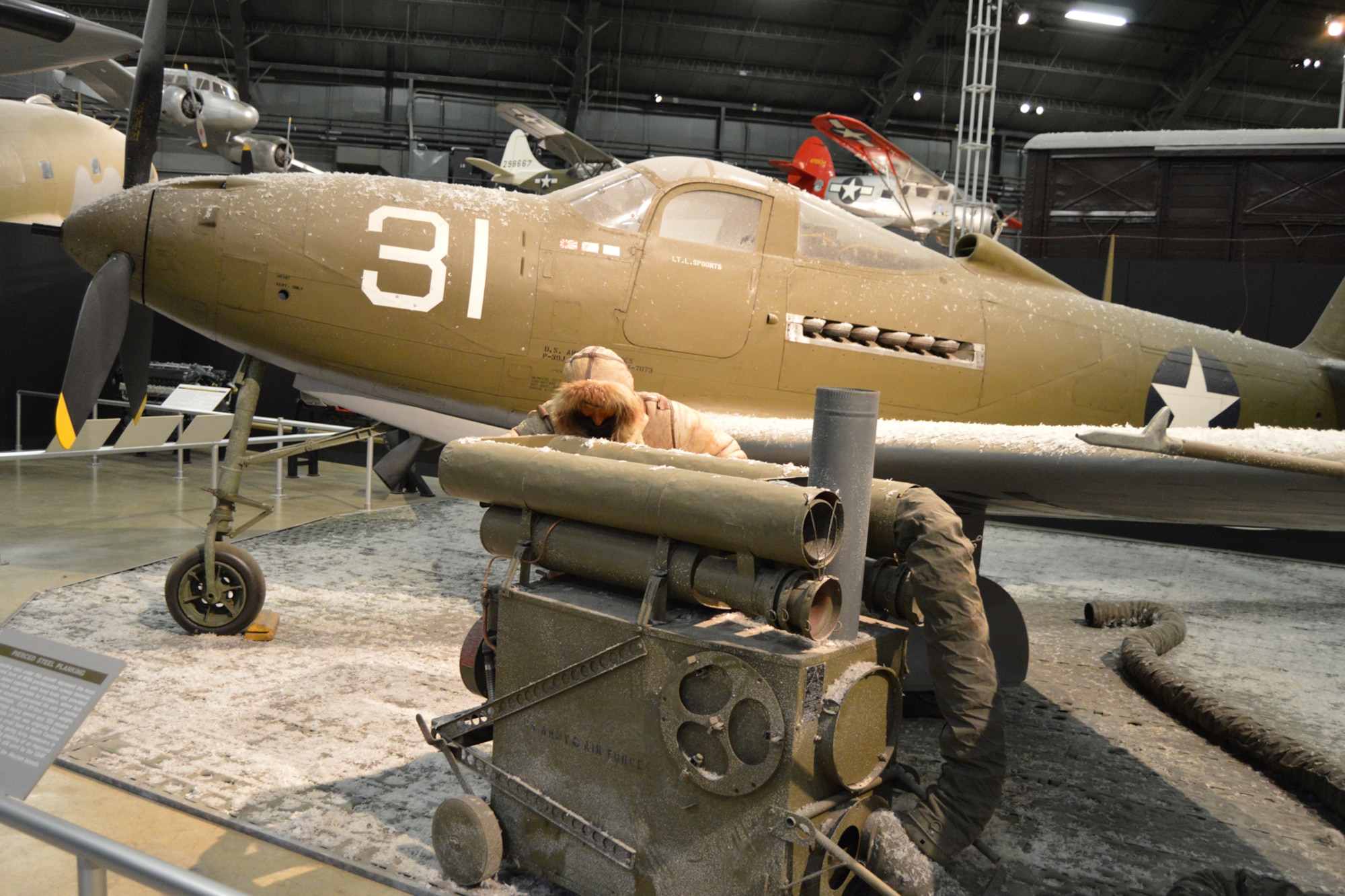 DAYTON, Ohio -- Bell P-39Q Airacobra in the World War II Gallery at the National Museum of the United States Air Force. (U.S. Air Force photo)
