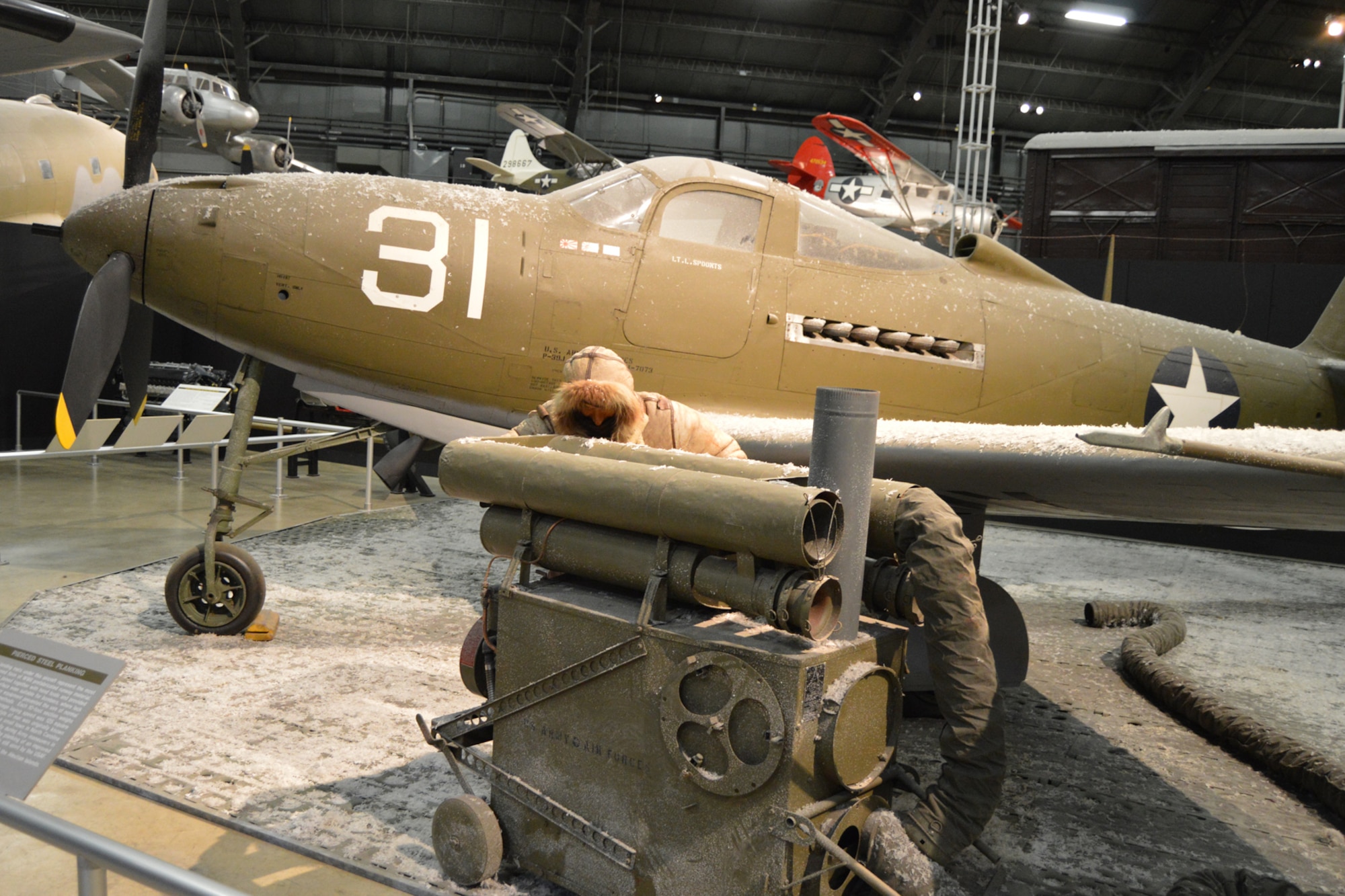 DAYTON, Ohio -- Bell P-39Q Airacobra in the World War II Gallery at the National Museum of the United States Air Force. (U.S. Air Force photo)

