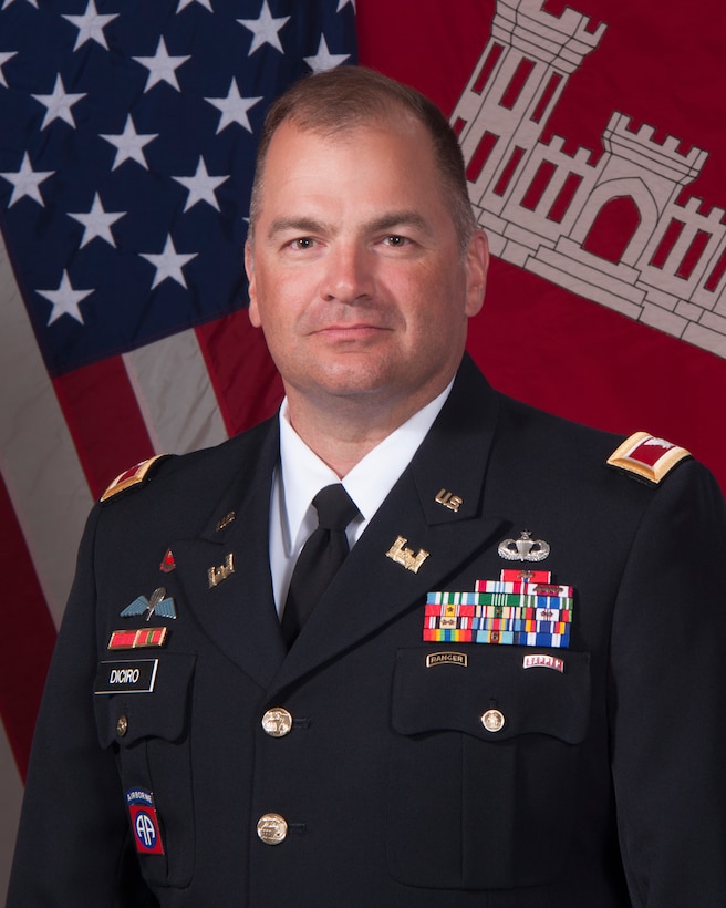 Colonel Torrey A. DiCiro assumed the duties of deputy commander, Mississippi Valley Division, Vicksburg, Miss., on July 9, 2014. He also serves as secretary of the Mississippi River Commission. 